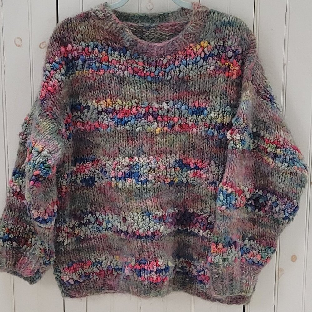 Handmade Colorful Wool Sweater